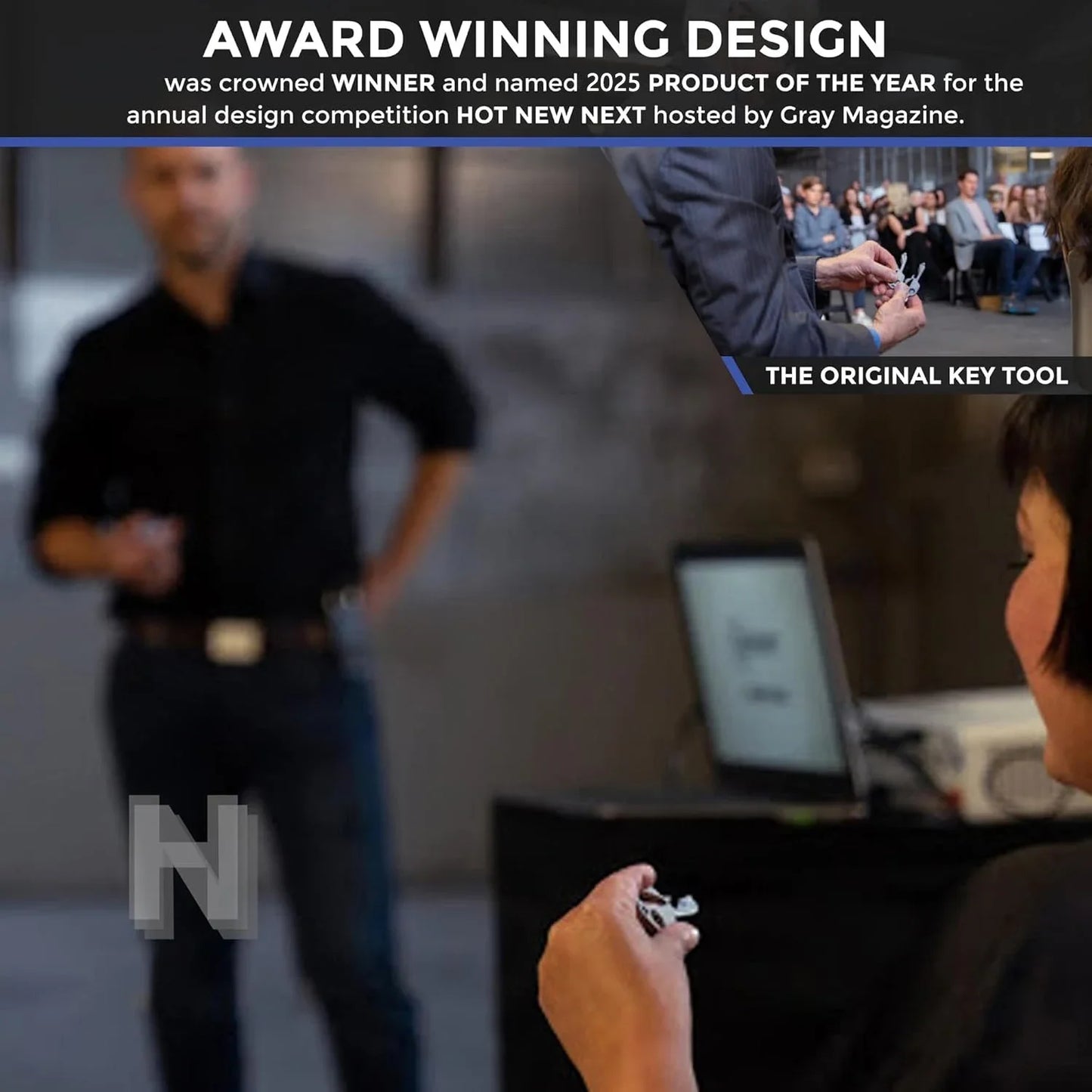 Key Multi-Tool — 16-in-1 Stainless Steel EDC Keychain Tool