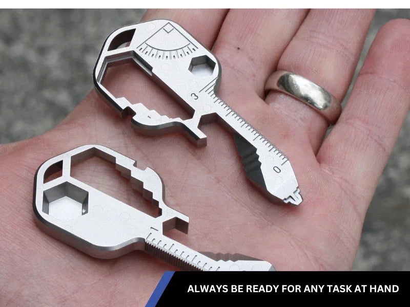 Key Multi-Tool — 16-in-1 Stainless Steel EDC Keychain Tool